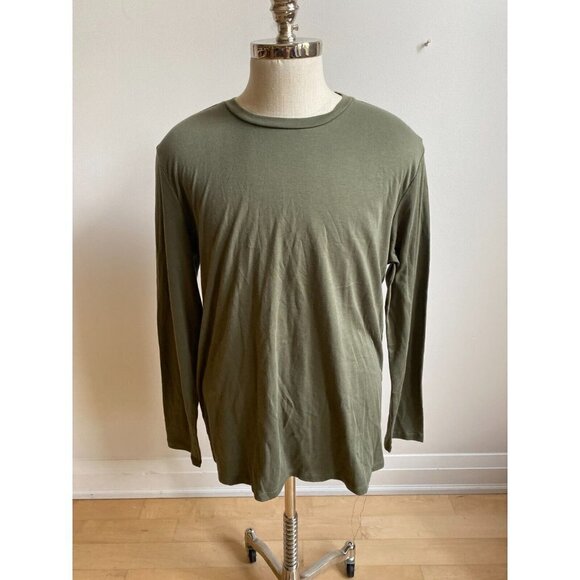 NORDSTROM Bnwot Men Long Sleeve Shirt Green Pima Cotton- - Picture 2 of 6